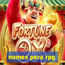 nomes para rpg